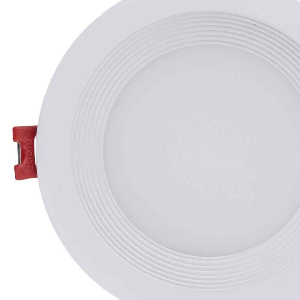 Commercial Electric Slim Baffle 4" CCT Canless IC Rated LED Recessed Light Kit