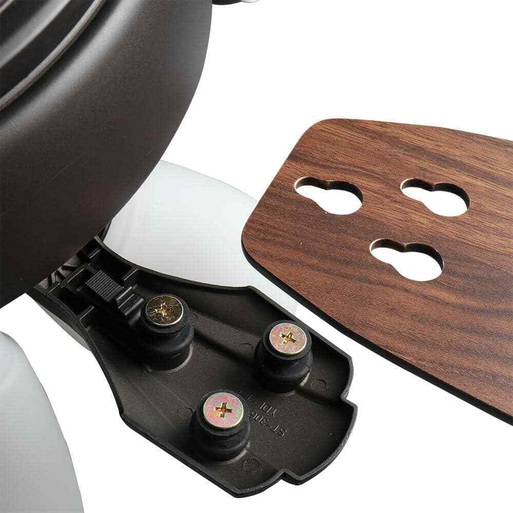 Hampton Bay Hollis 52 in. Indoor LED Bronze Ceiling Fan w/ Light Kit and Remote