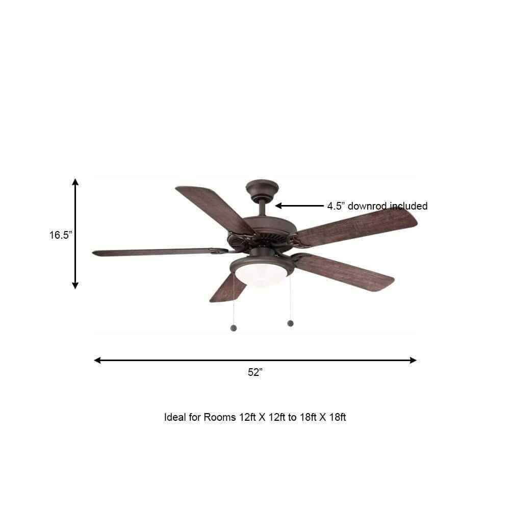 Trice 52 in. LED Espresso Bronze Ceiling Fan YG269BP-EB