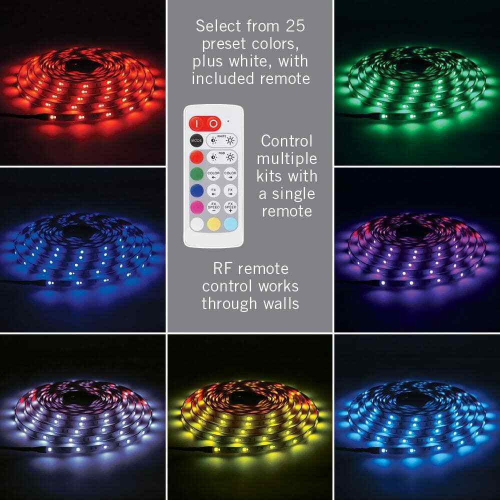 Armacost Lighting RibbonFlex Home 24 ft. RGB+W Indoor/Outdoor LED Tape Light Kit