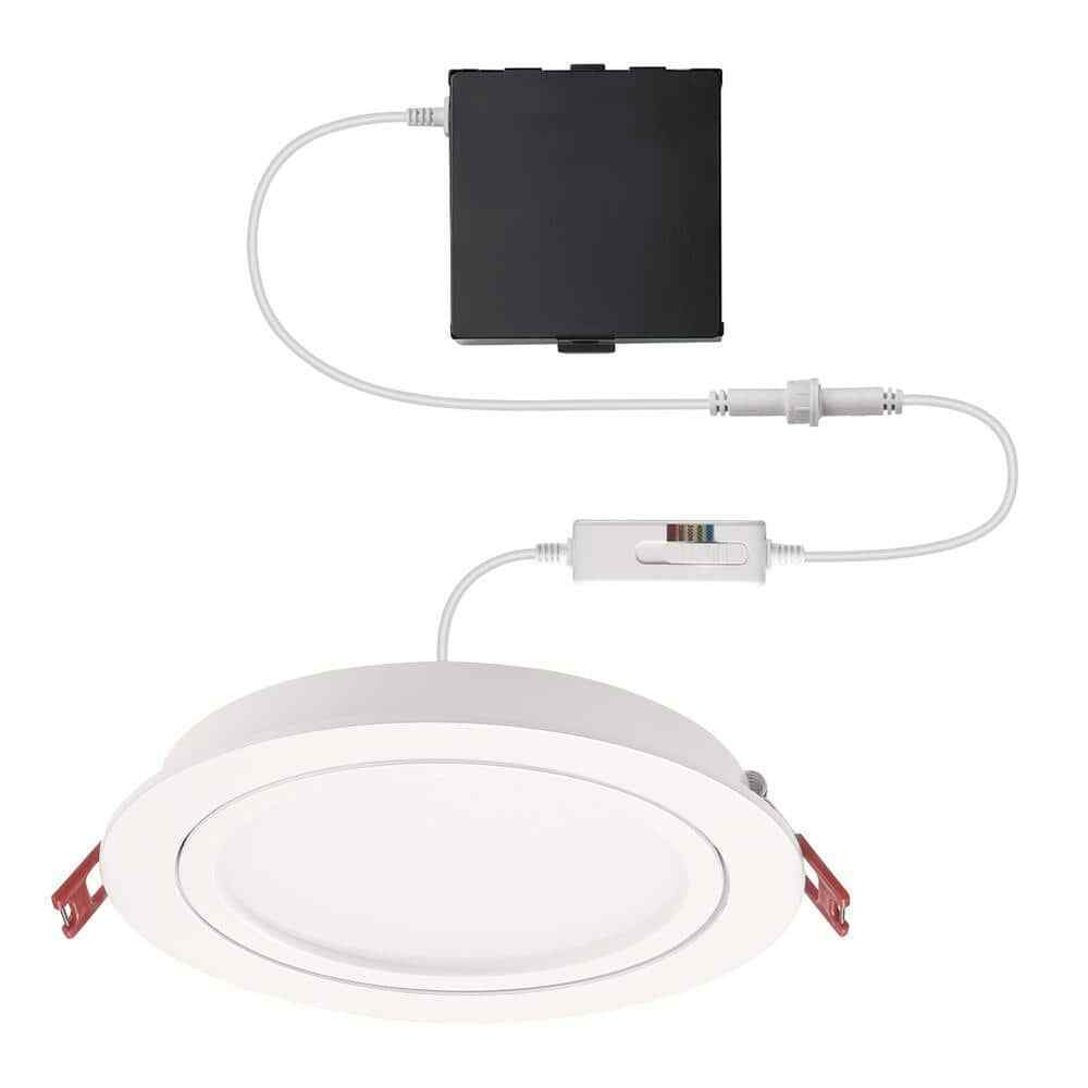 Commercial Electric 6 in. Selectable Canless Recessed Integrated LED Kit