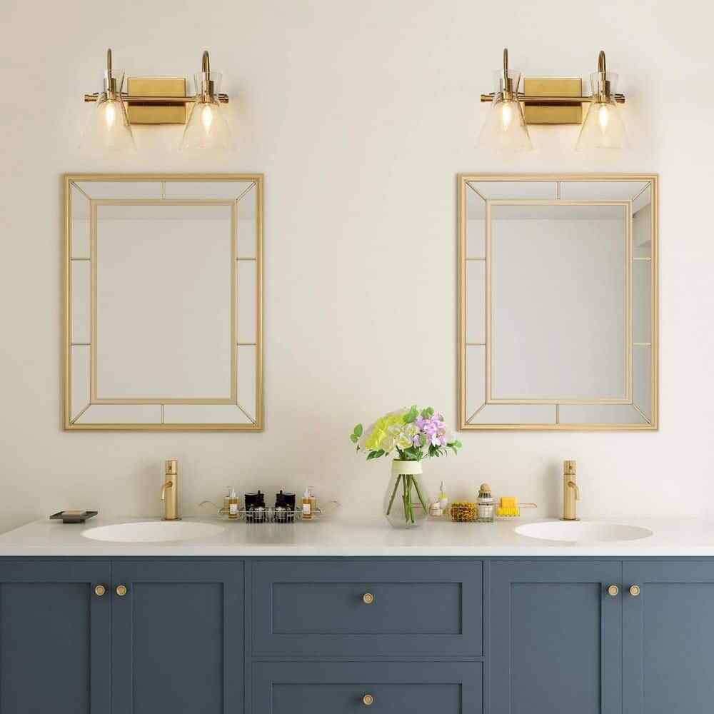 Uolfin Modern Gold Bathroom Vanity Light