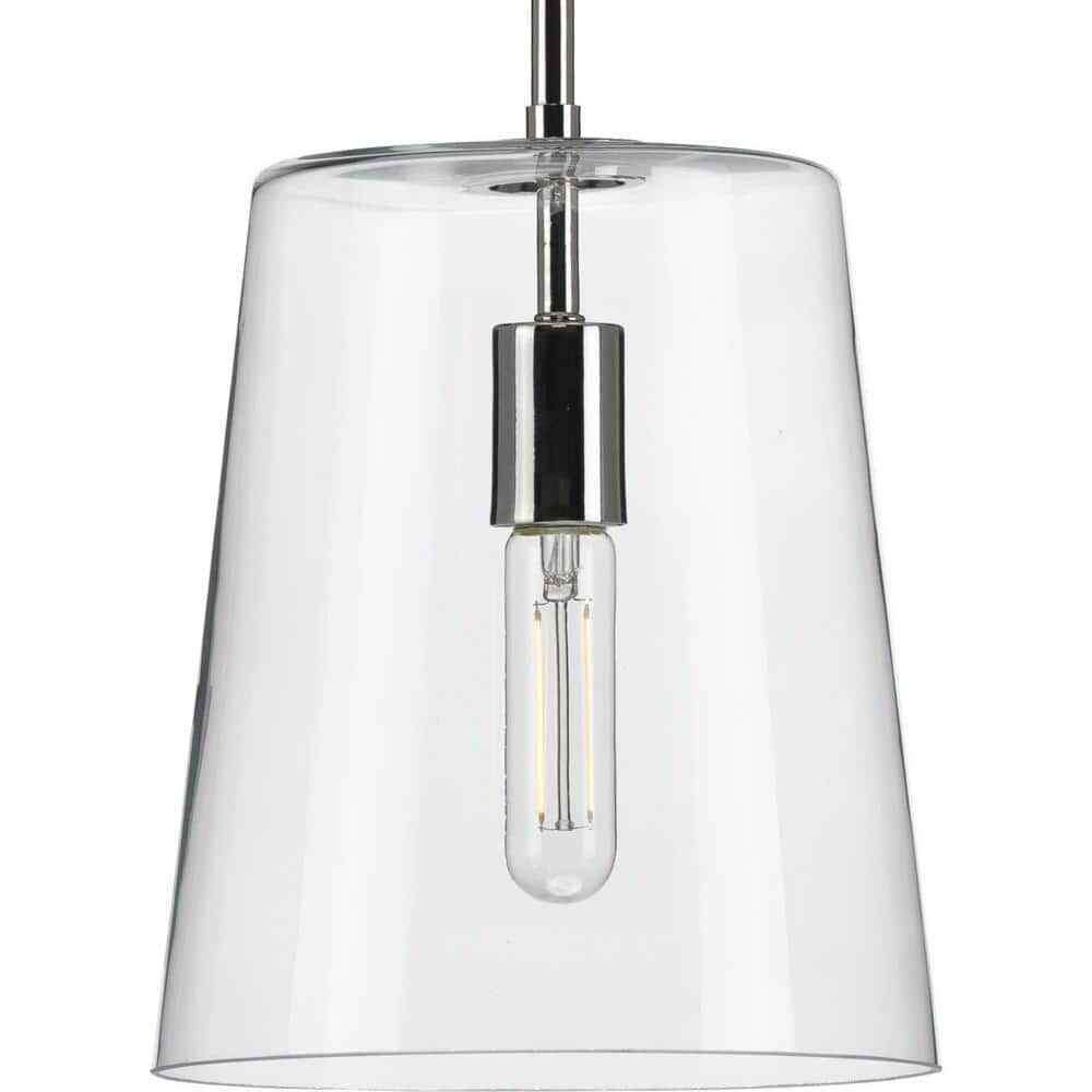 Progress Lighting Clarion 1-Light Polished Nickel Small Pendant