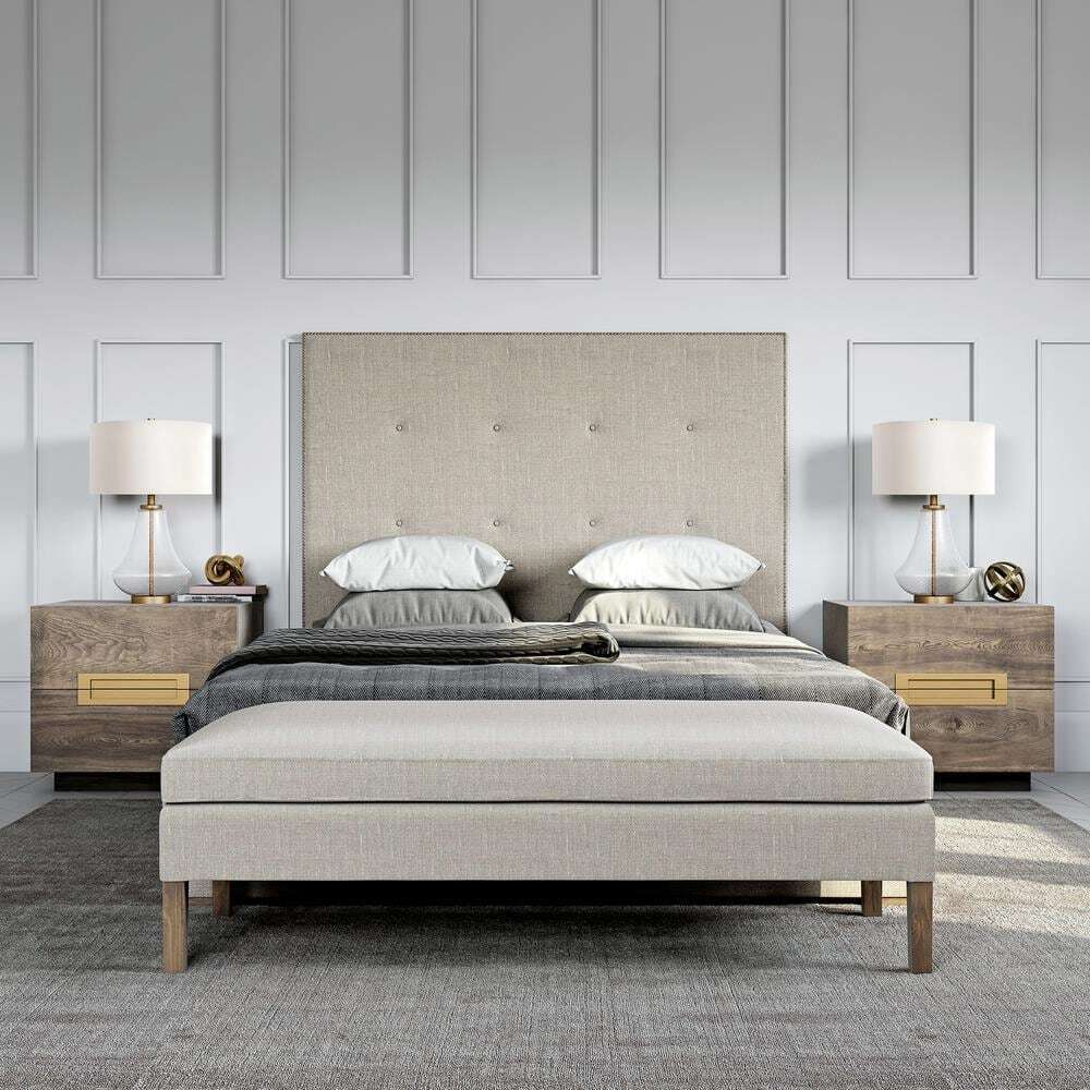 Meyer&Cross Lagos 23 in. Table Lamp in Brushed Brass and Seeded Glass
