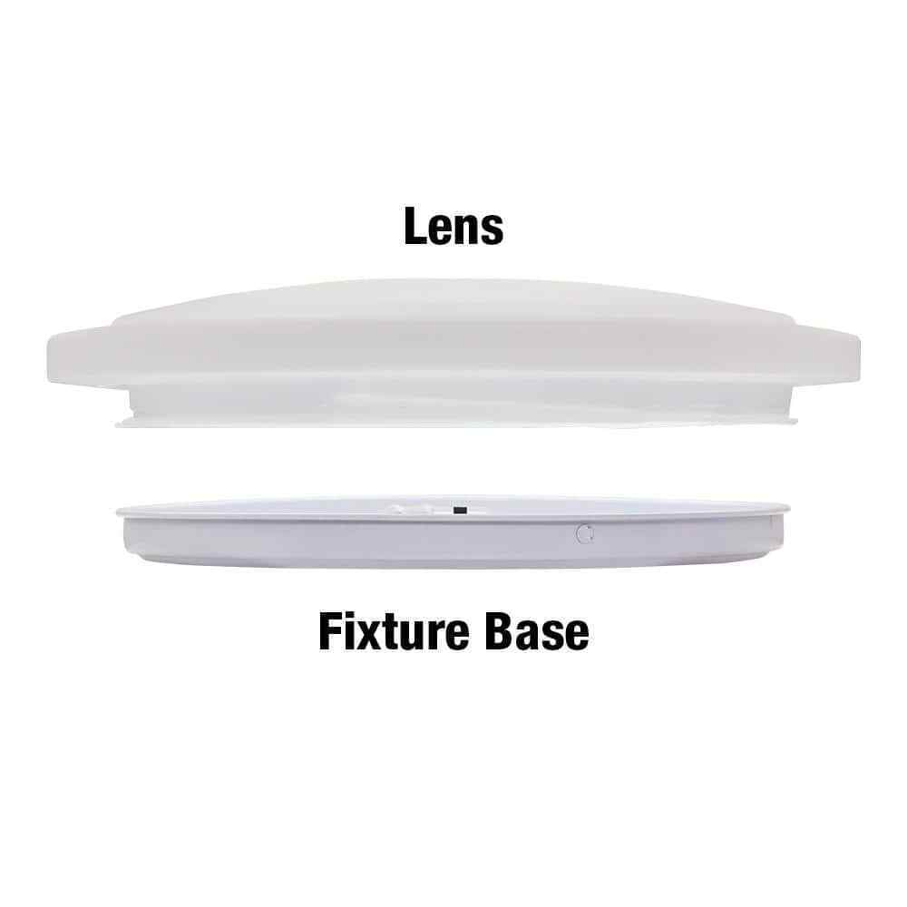Commercial Electric 12 in Low Profile LED Flush Mount Round Closet Light Fixture