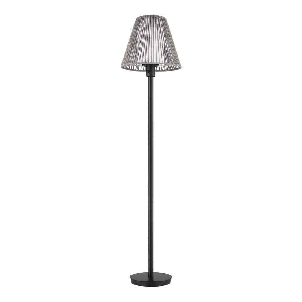 Hampton Bay Aspenwood 61.5 in. Gray and Black Outdoor/Indoor Floor Lamp