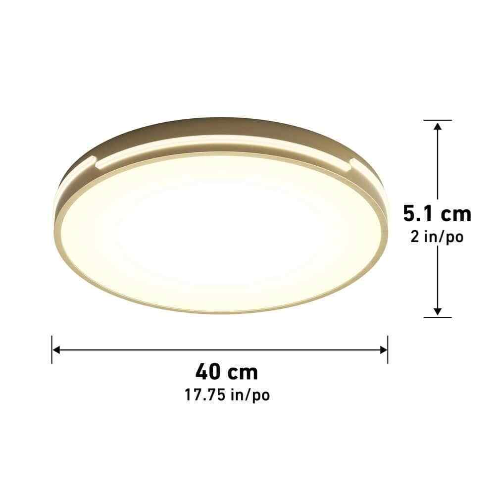 Artika Delray Modern Gold LED 5 CCT Flush Mount Ceiling Light Fixture