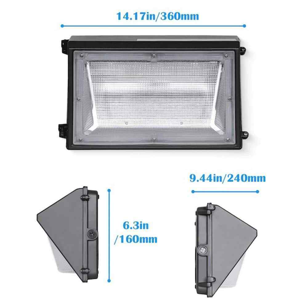 Cedar Hill 300-Watt Equiv Integrated LED Bronze Dusk to Dawn Wall Pack Light