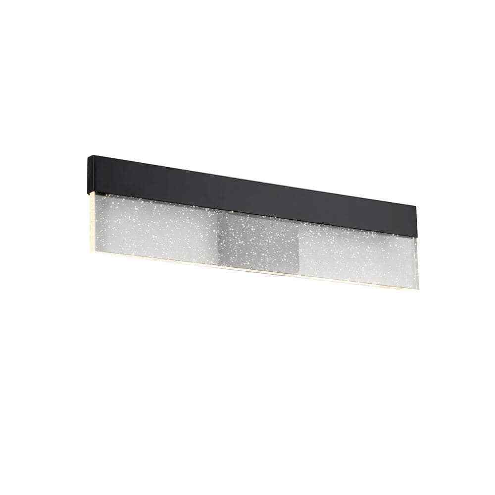 Hampton Bay Havelock 22.7 in. Black Integrated LED Bathroom Vanity Light Bar