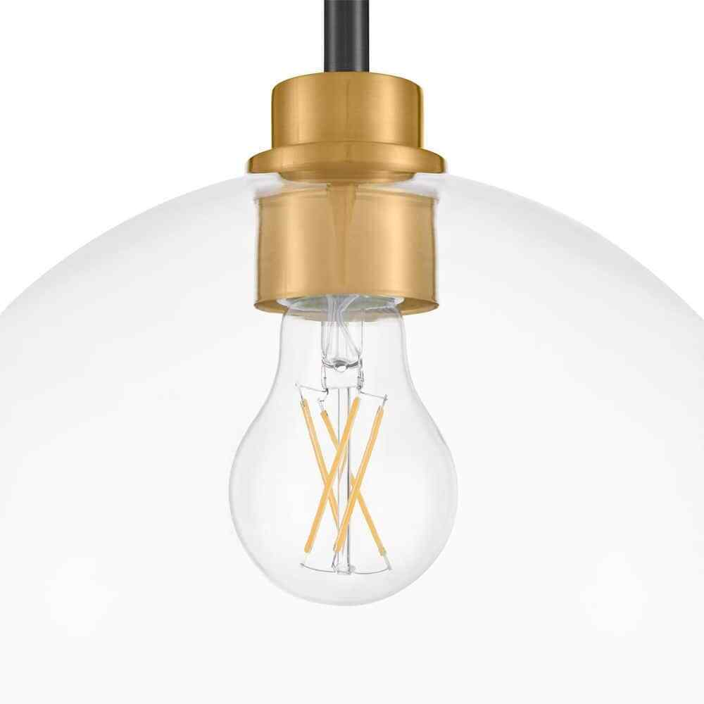 Hampton Bay Vista Heights 1-Light Aged Bronze and Brass Pendant Light