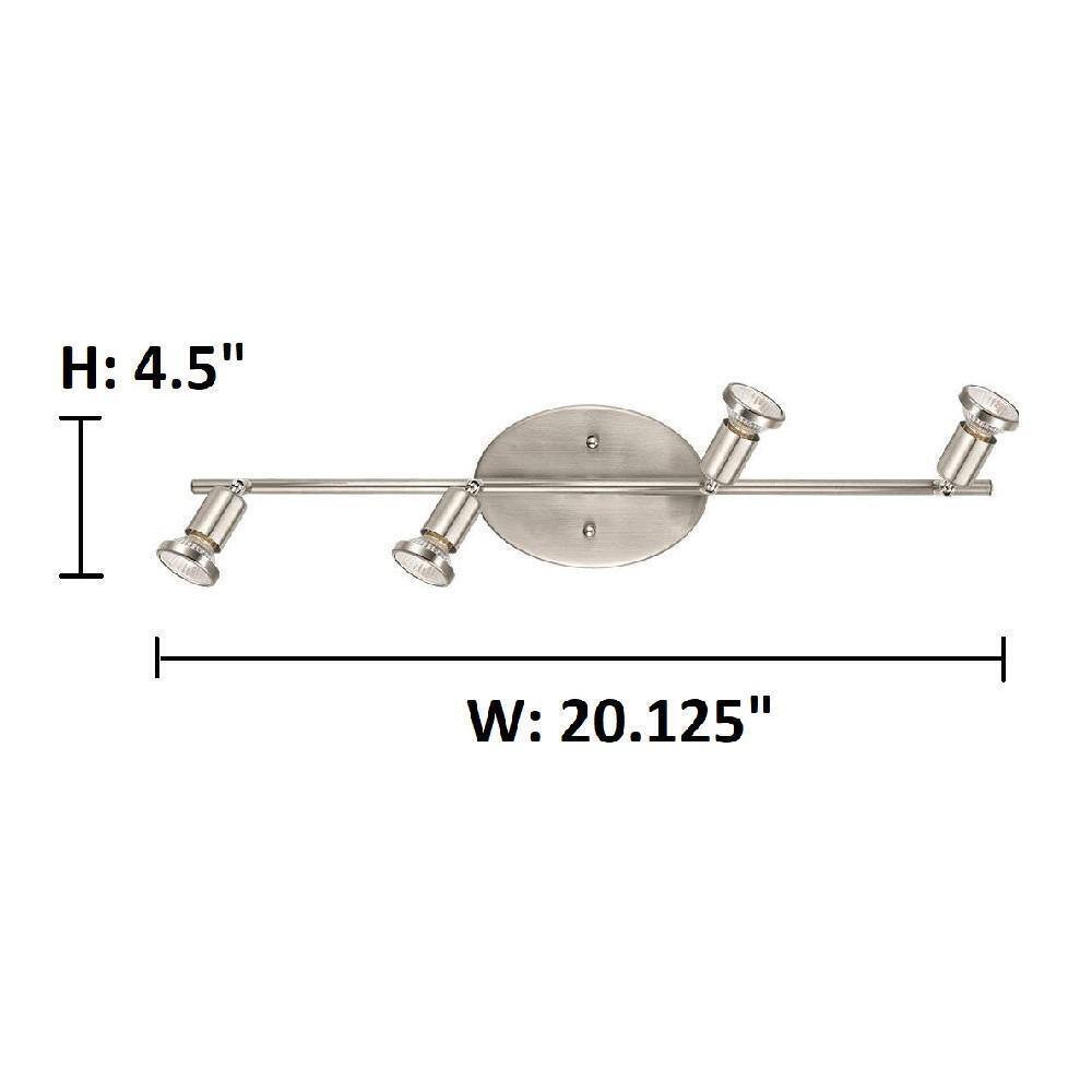 Eglo Buzz 4-Light Matte Nickel Track Light Dimmable