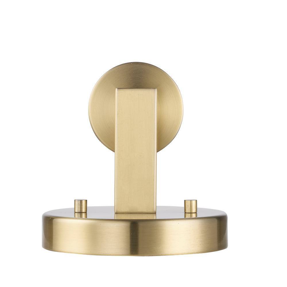 Hampton Bay Loveland 1-Light Brass Indoor Wall Sconce Light Fixture