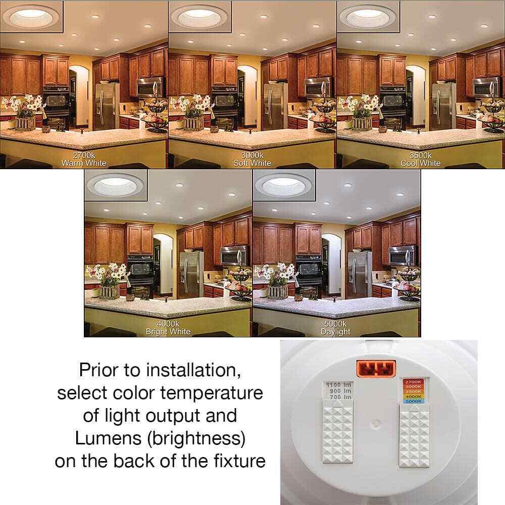 CE 6 in. CCT 30 Lighting Options Integrated Integrated LED Recessed Light Trim