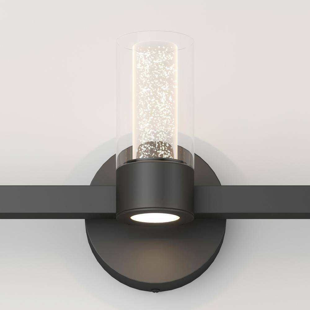 Artika Essence 27 in. 3-Light Integrated LED Black Vanity Light Bar Wall Fixture