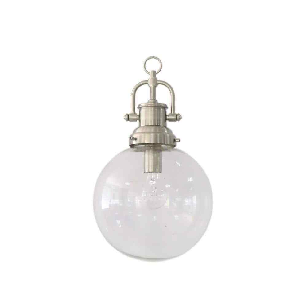 Essential Elements Bryson 10 in. 1-Light Brushed Nickel Pendant 11214
