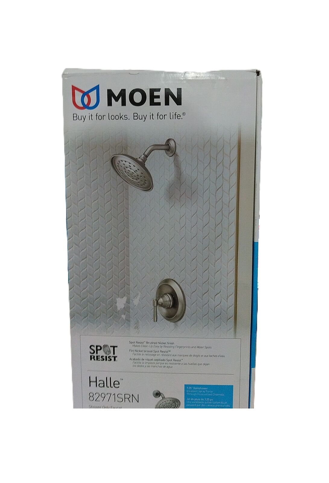 MOEN Halle Shower Faucet Brushed Nickel w/ Pressure Balance Valve Included