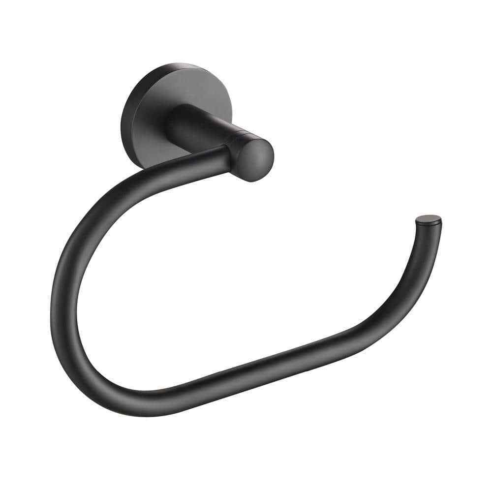 KRAUS Elie Bathroom Towel Ring in Matte Black KEA-18825MB