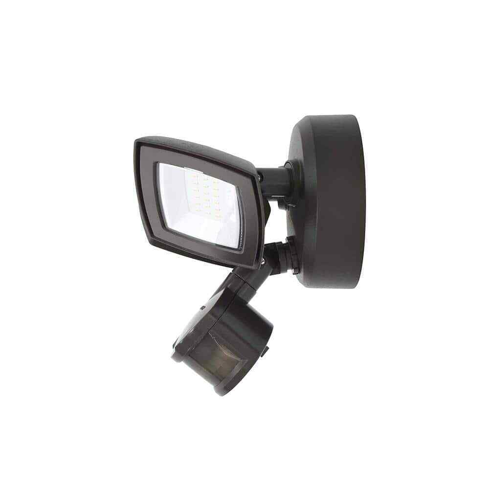 Commercial Electric 150W Equivalent Bronze Outdoor LED Security Light 3000 Lumen