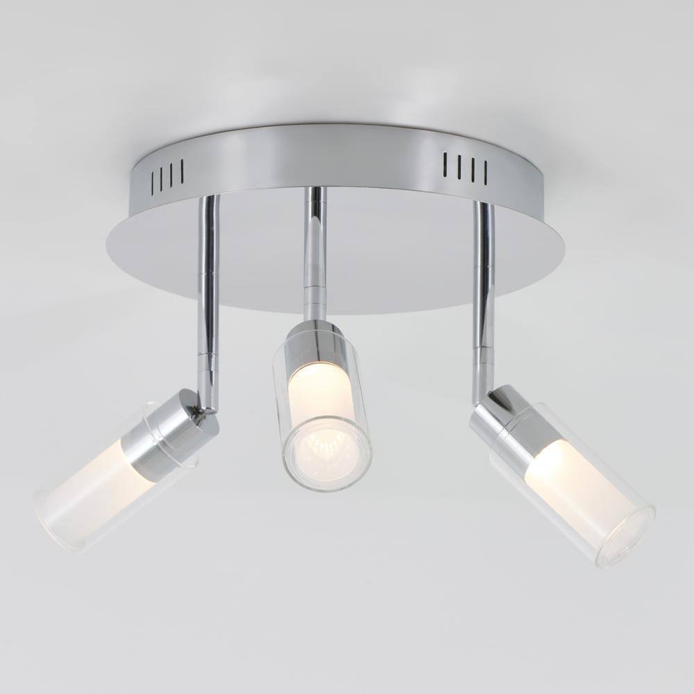 Artika Matrix Sky 10.8 in. 3-Light Chrome LED Semi-Flush Mount CL3MT-C1