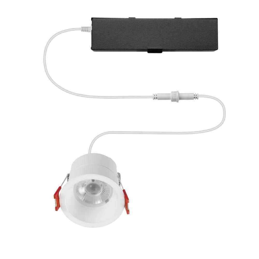 Commercial Electric 3 in. White LED Integrated Trimless Recessed Lighting Kit