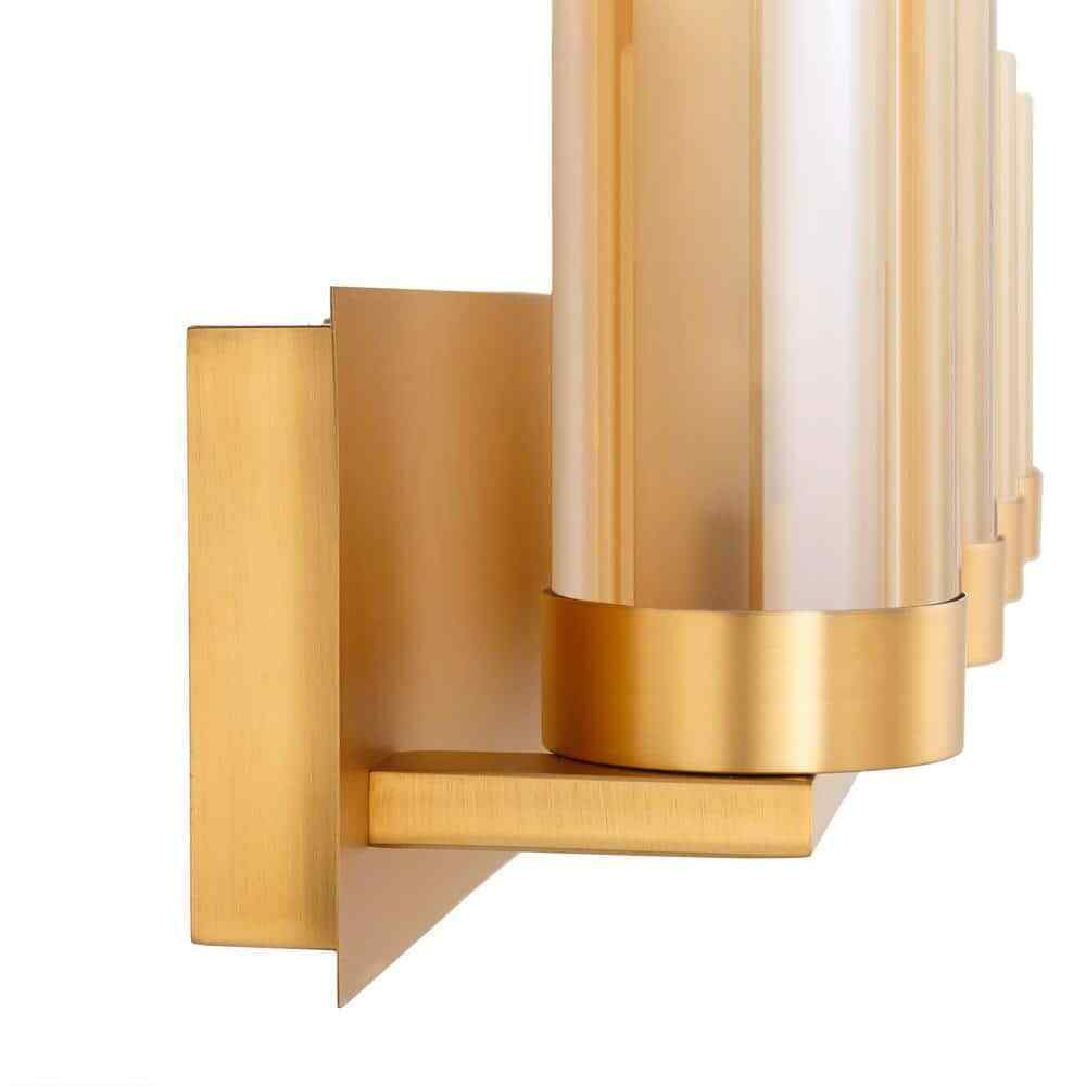 Home Decorators Samantha 26.6 in. 4-Light Brass LED Bathroom Vanity Light