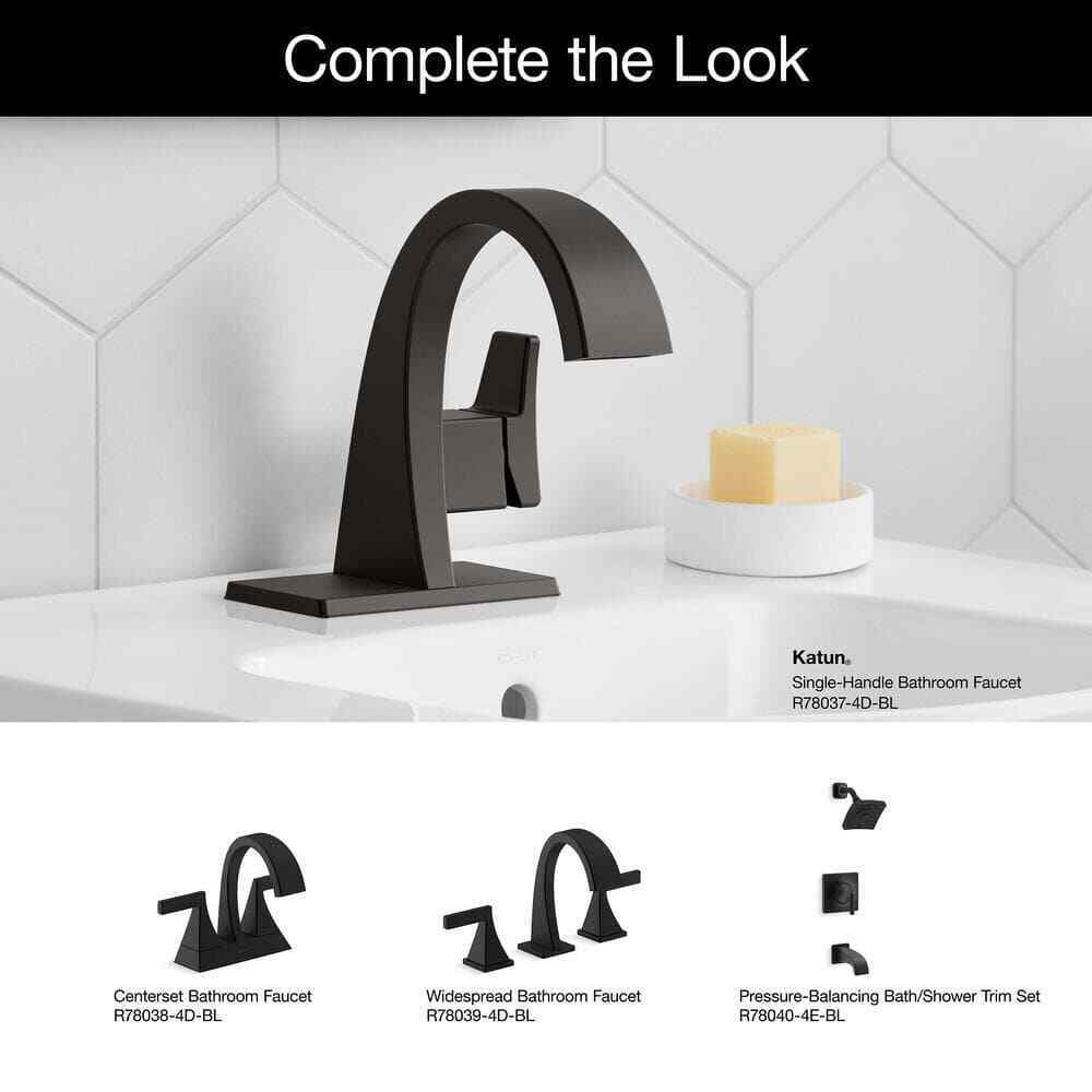 KOHLER Katun Single Hole or 4 in. Centerset Single-Handle Bathroom Faucet