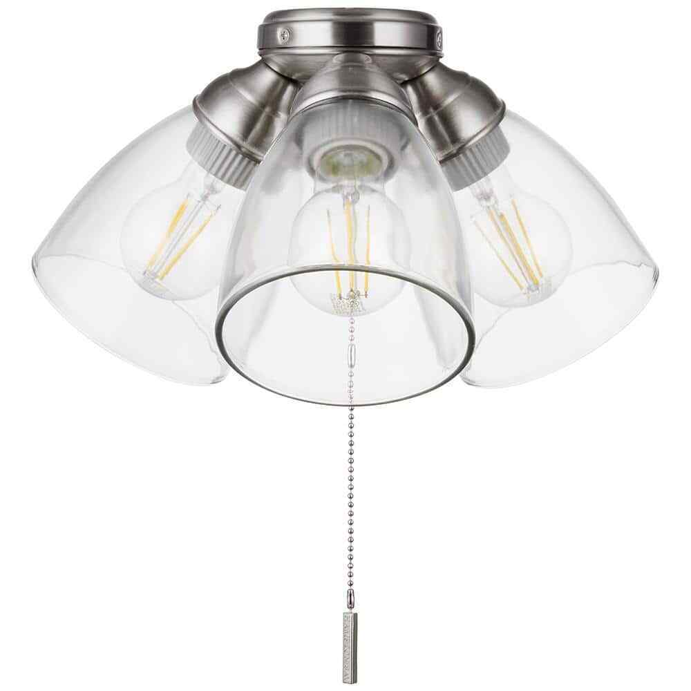 hampton bay universal 3 light led ceiling fan light kit