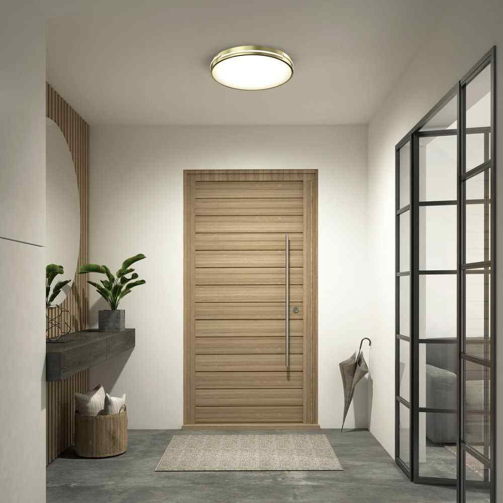 Artika Delray Modern Gold LED 5 CCT Flush Mount Ceiling Light Fixture