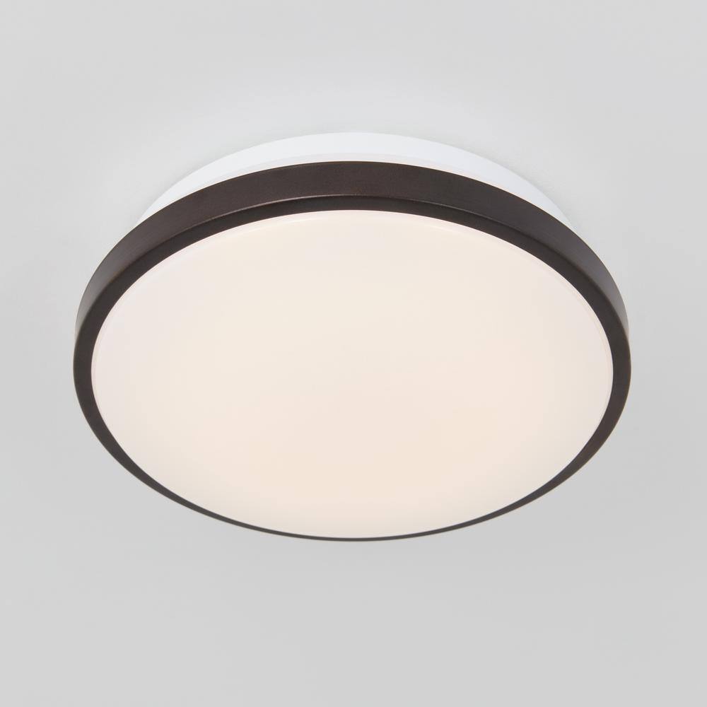 Artika Orion 12 in. 1-Light Bronze Integrated LED Flush Mount Ceiling Light