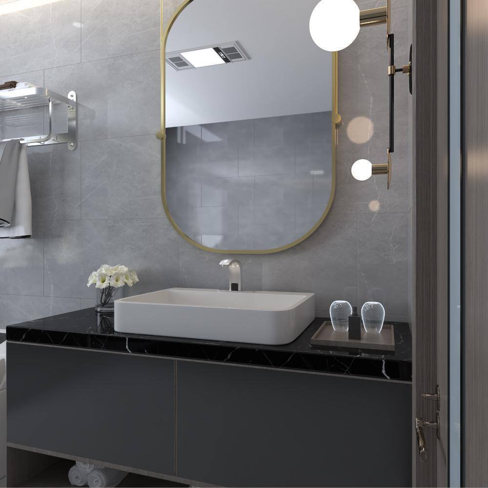BWE Automatic Sensor Touchless Bathroom Sink Faucet With Deck Plate