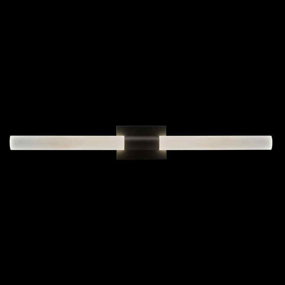 Globe Electric 36 in. Matte Black LED Integrated Vanity Light