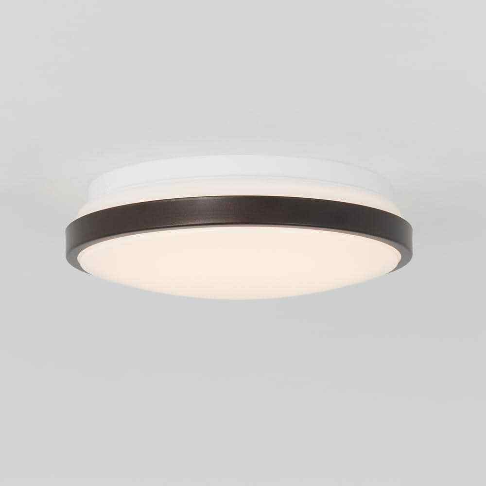 Artika Orion 12 in. 1-Light Bronze Integrated LED Flush Mount Ceiling Light