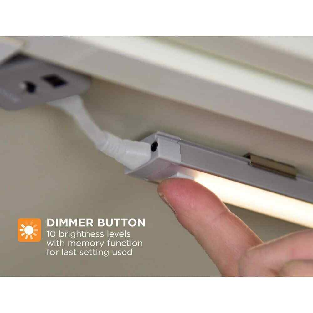 BLACK+DECKER 24 in. LED Warm White 2700K Dimmable 1-Bar Under Cabinet Lights Kit