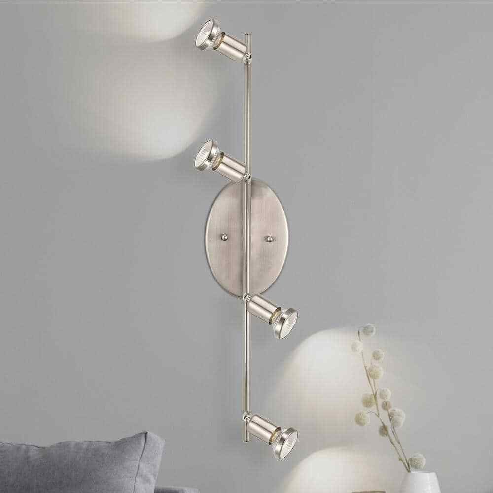 Eglo Buzz 4-Light Matte Nickel Track Light Dimmable
