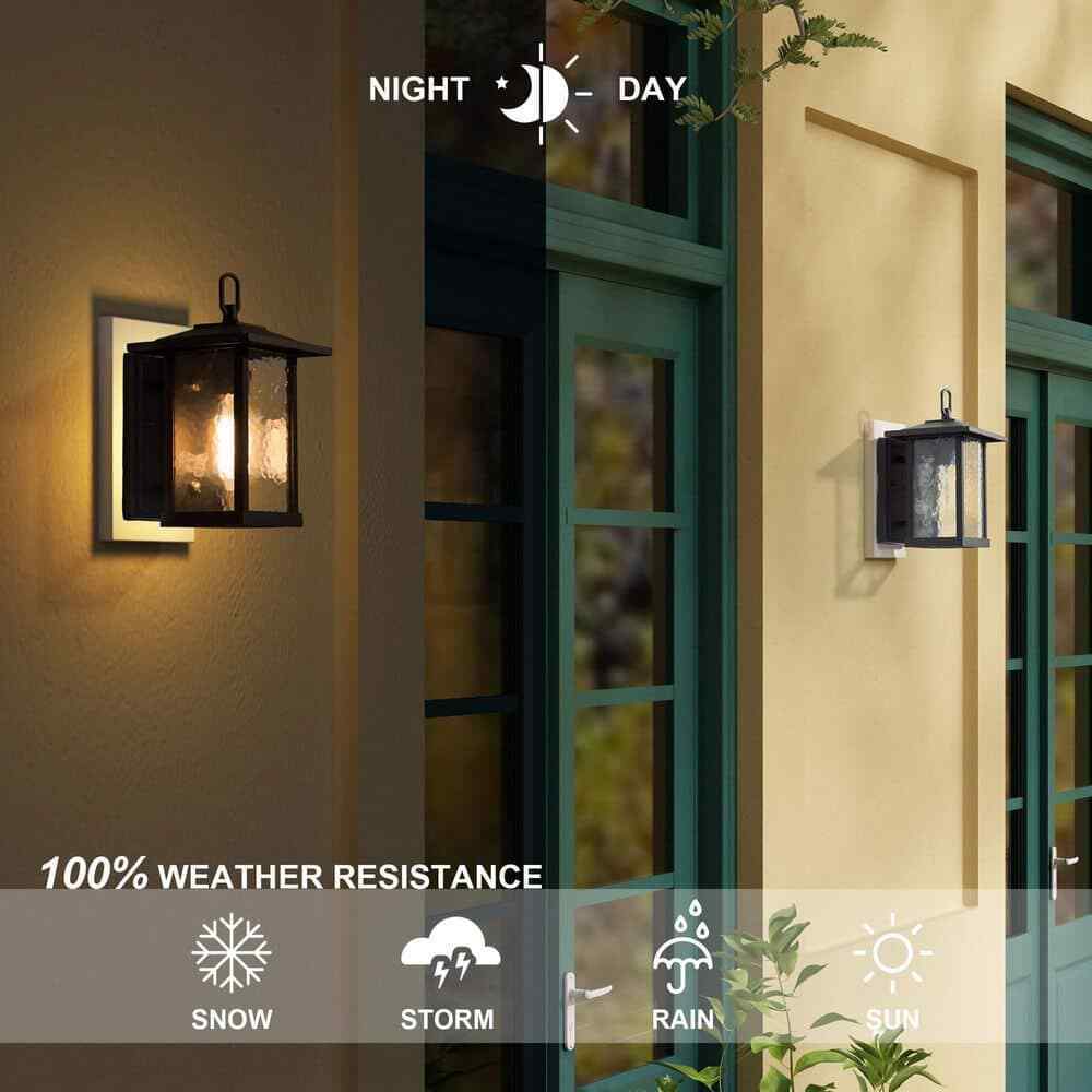 LNC Modern Black Outdoor Wall Sconce Farmhouse Lantern Coach Light