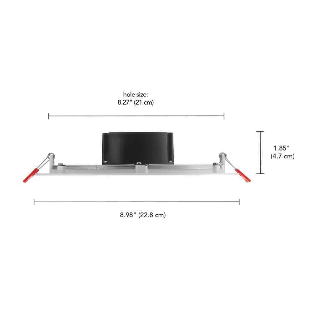 Commercial Electric 8 in. Canless Integrated LED Recessed Light Kit