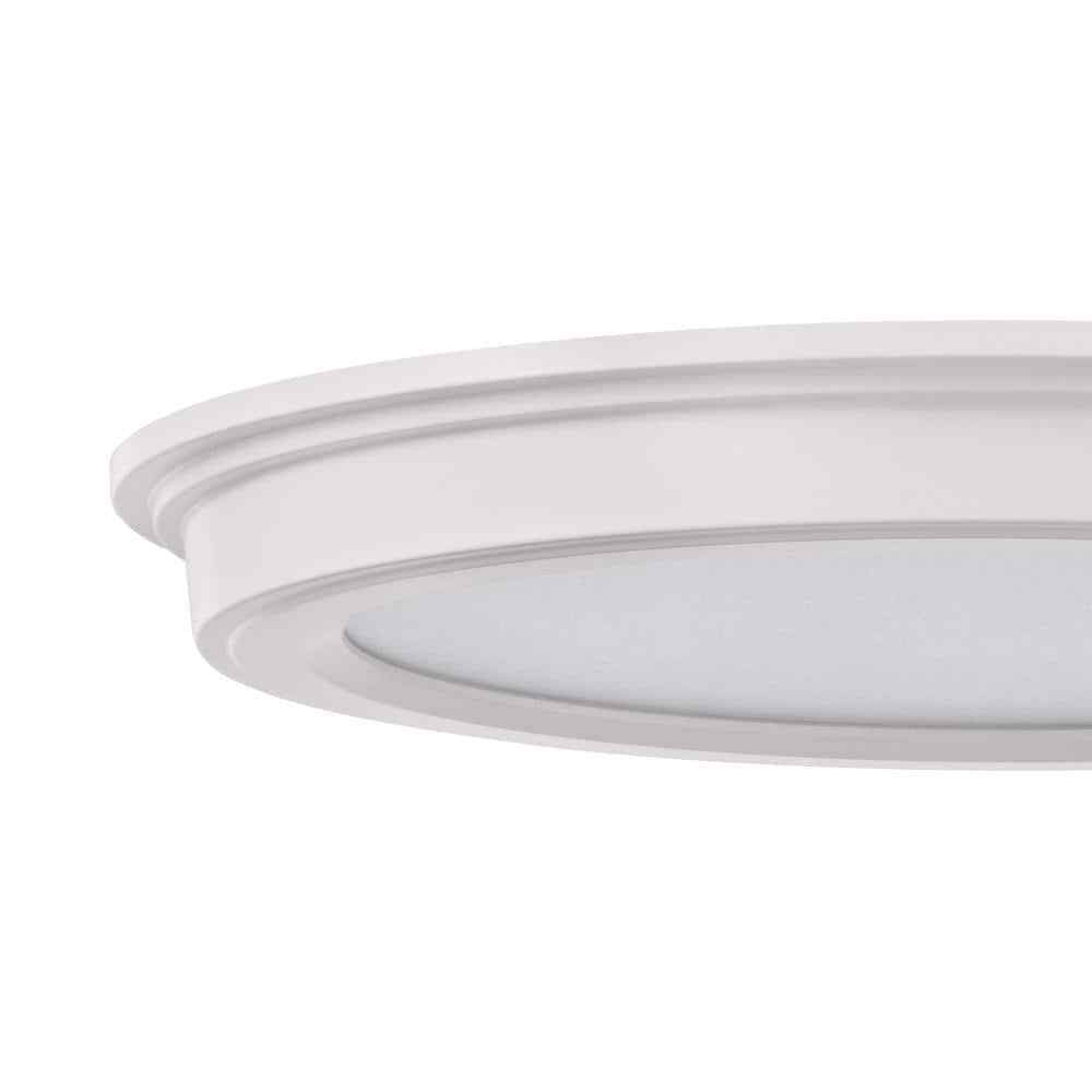 Commercial Electric 7 in. White Flush Mount Low Profile Ceiling Light 2-Pack