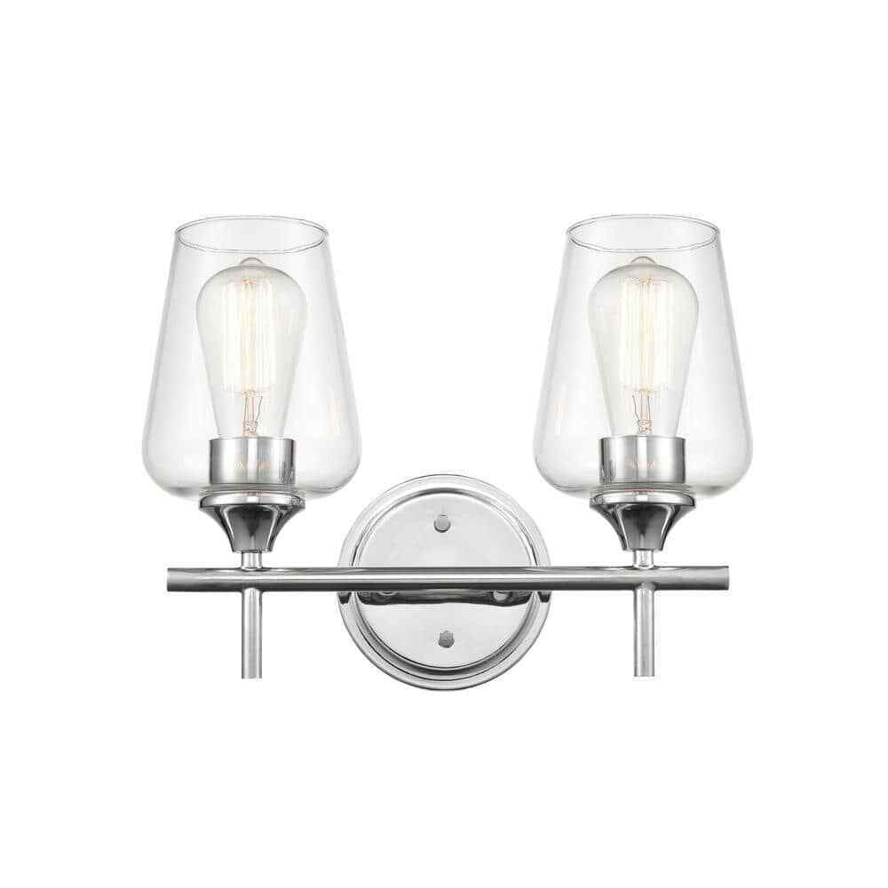Millennium Lighting 13.75 in. 2-Light Chrome Vanity Light 9702-CH