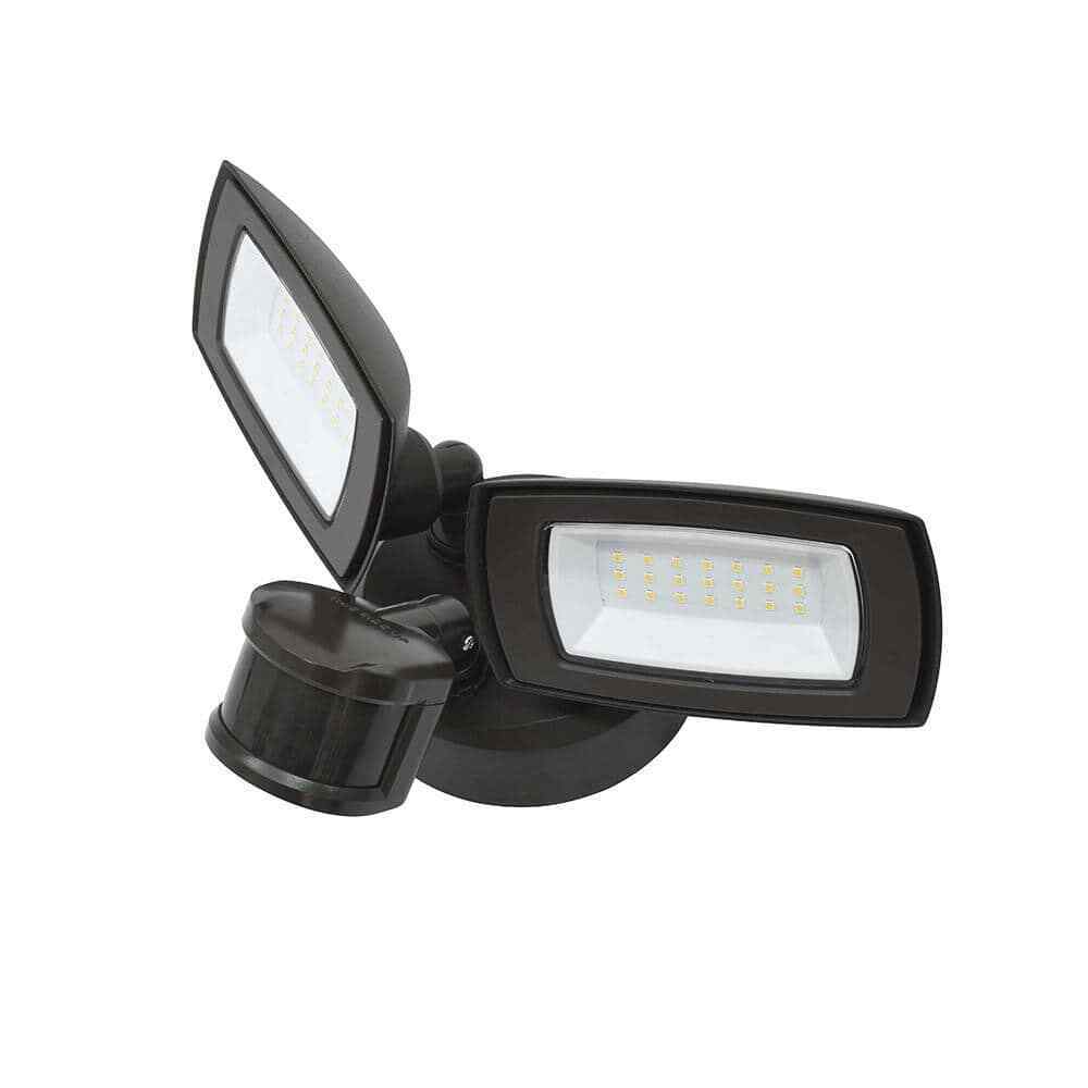 Commercial Electric 150W Equivalent Bronze Outdoor LED Security Light 3000 Lumen