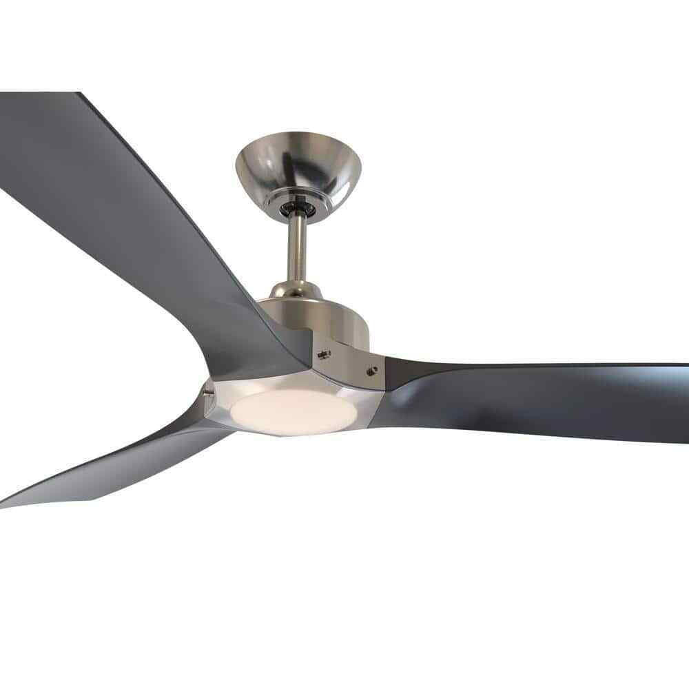 Breezism Stapleton 52" LED Indoor Brushed Nickel Ceiling Fan w/ Remote Control