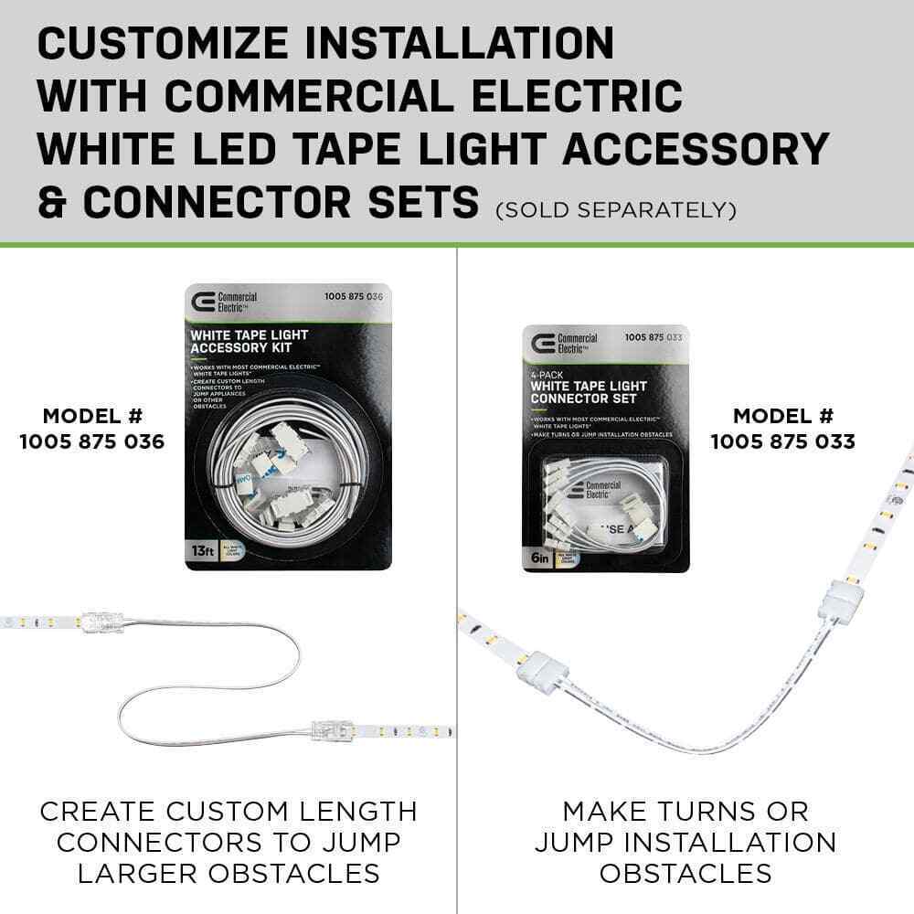 Commercial Electric 16 ft. LED Tunable White Tape Light Kit- Under Cabinet Light