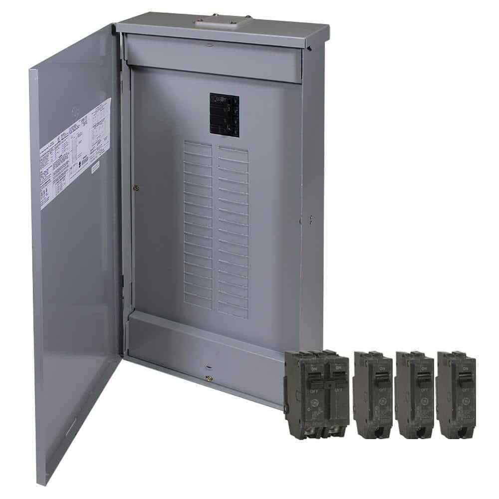GE 200 Amp 32-Space 64-Circuit Main Breaker Outdoor Load Center Contractor Kit