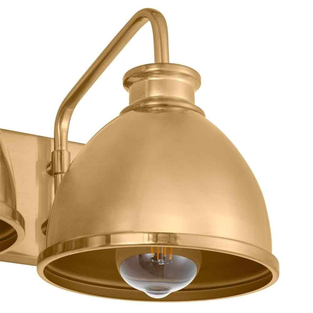 Hampton Bay Tallulah 24 in. 3-Light Gold Bathroom Vanity Light 51902