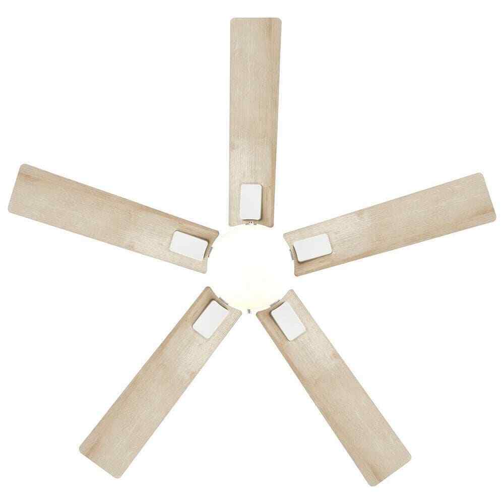 Hampton Bay 52" Corwin Indoor/Outdoor Matte White LED Ceiling Fan w/ Light Kit