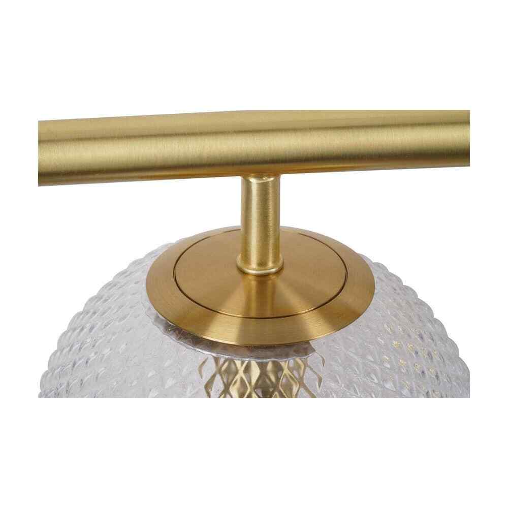 Hampton Bay Walsh 22 in. 3-Light Brass Vanity Light with Prismatic Glass Shades