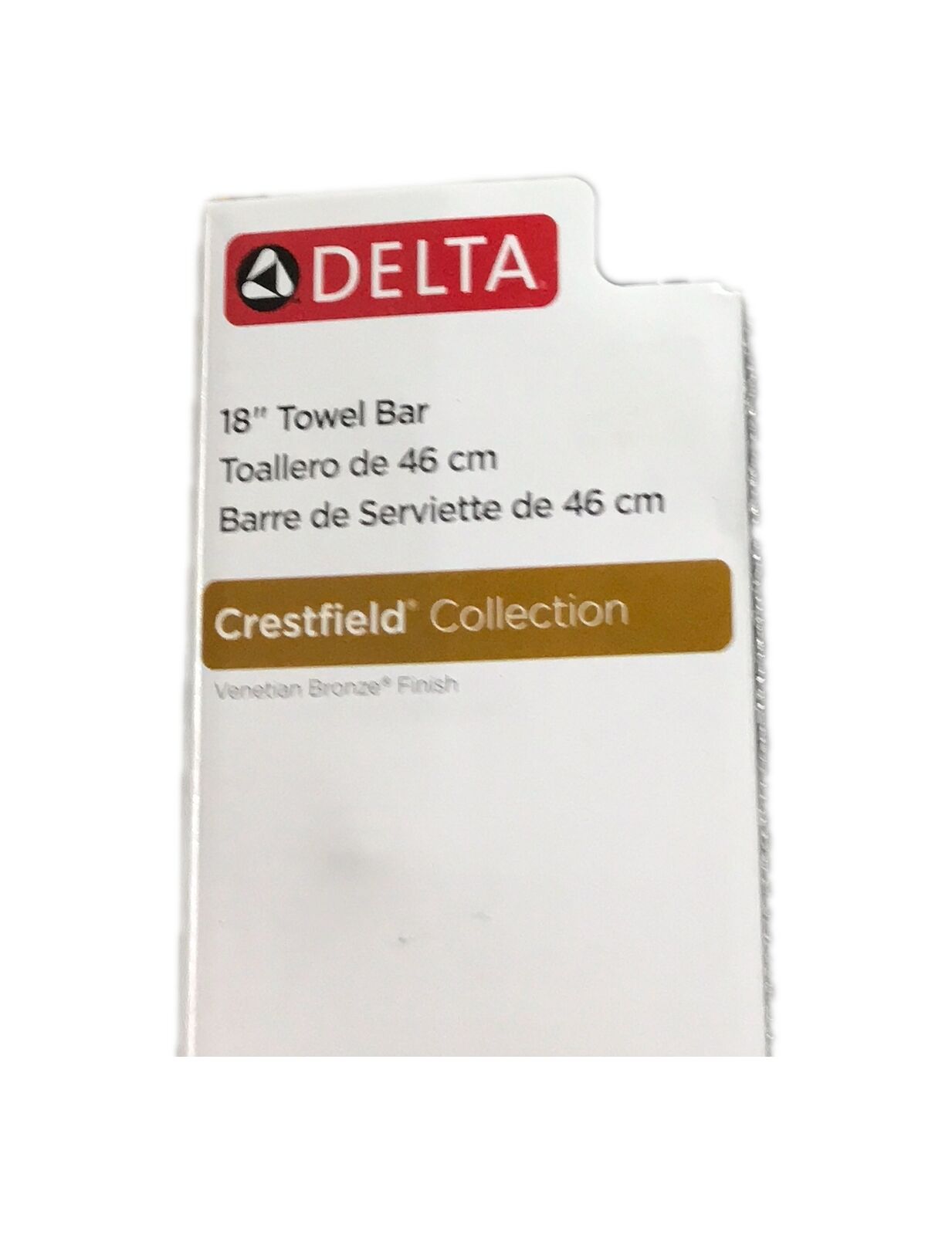 Delta Crestfield 18 in. Towel Bar in Venetian Bronze 138030