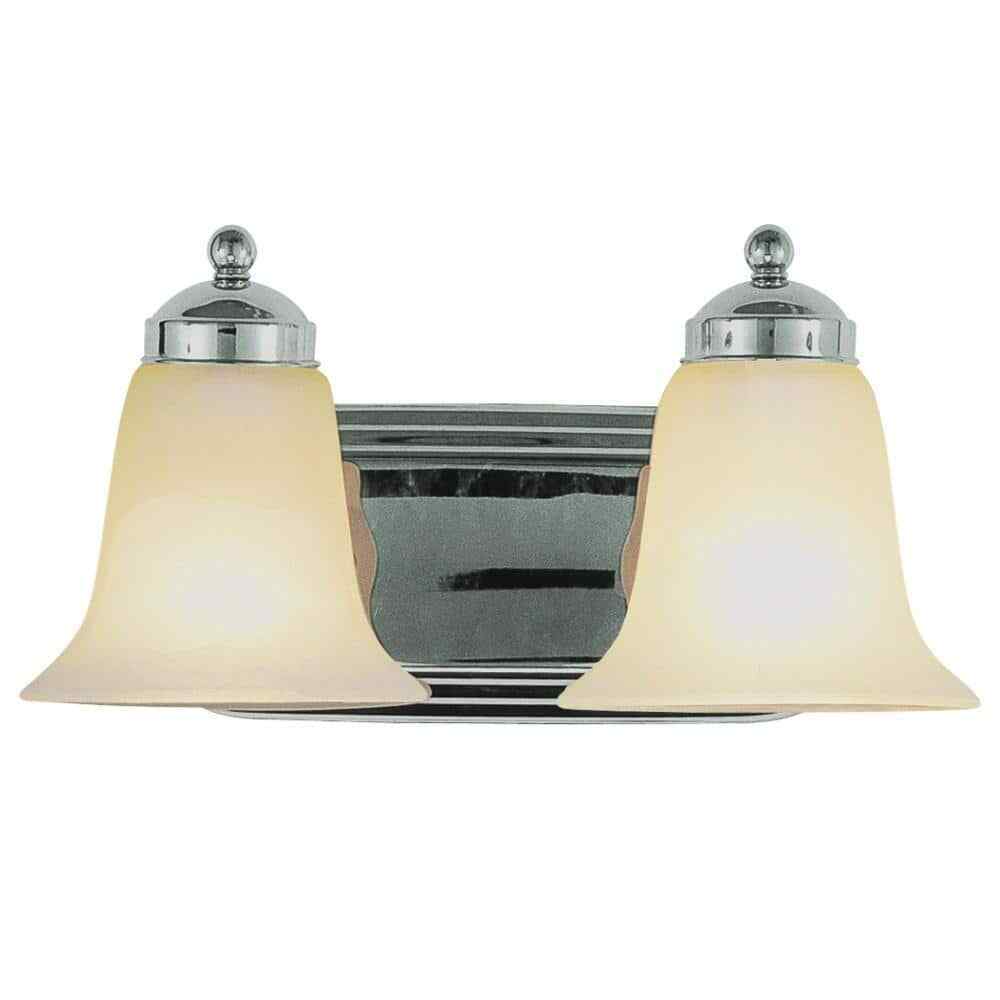 Bel Air Lighting Cabernet 2-Light Polished Chrome Bathroom Vanity Light Fixture