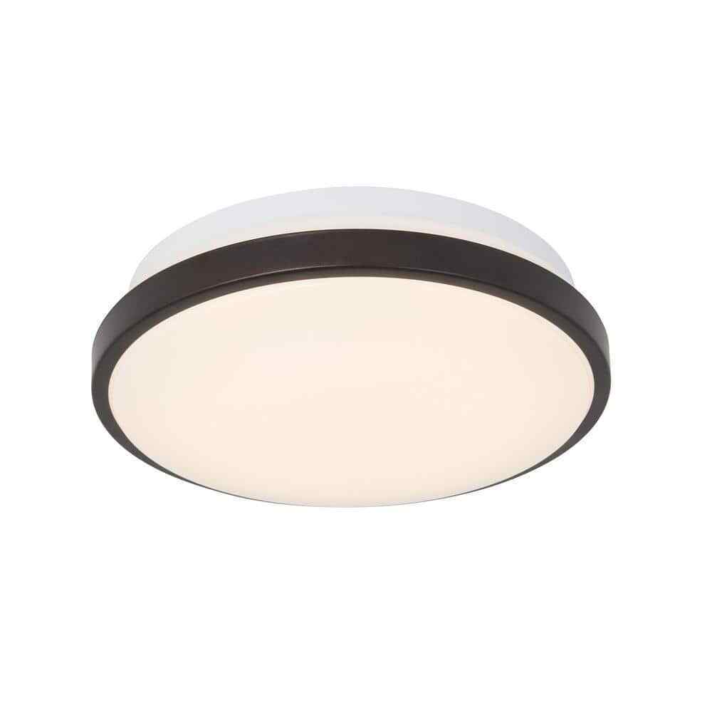 Artika Orion 12 in. 1-Light Bronze Integrated LED Flush Mount Ceiling Light