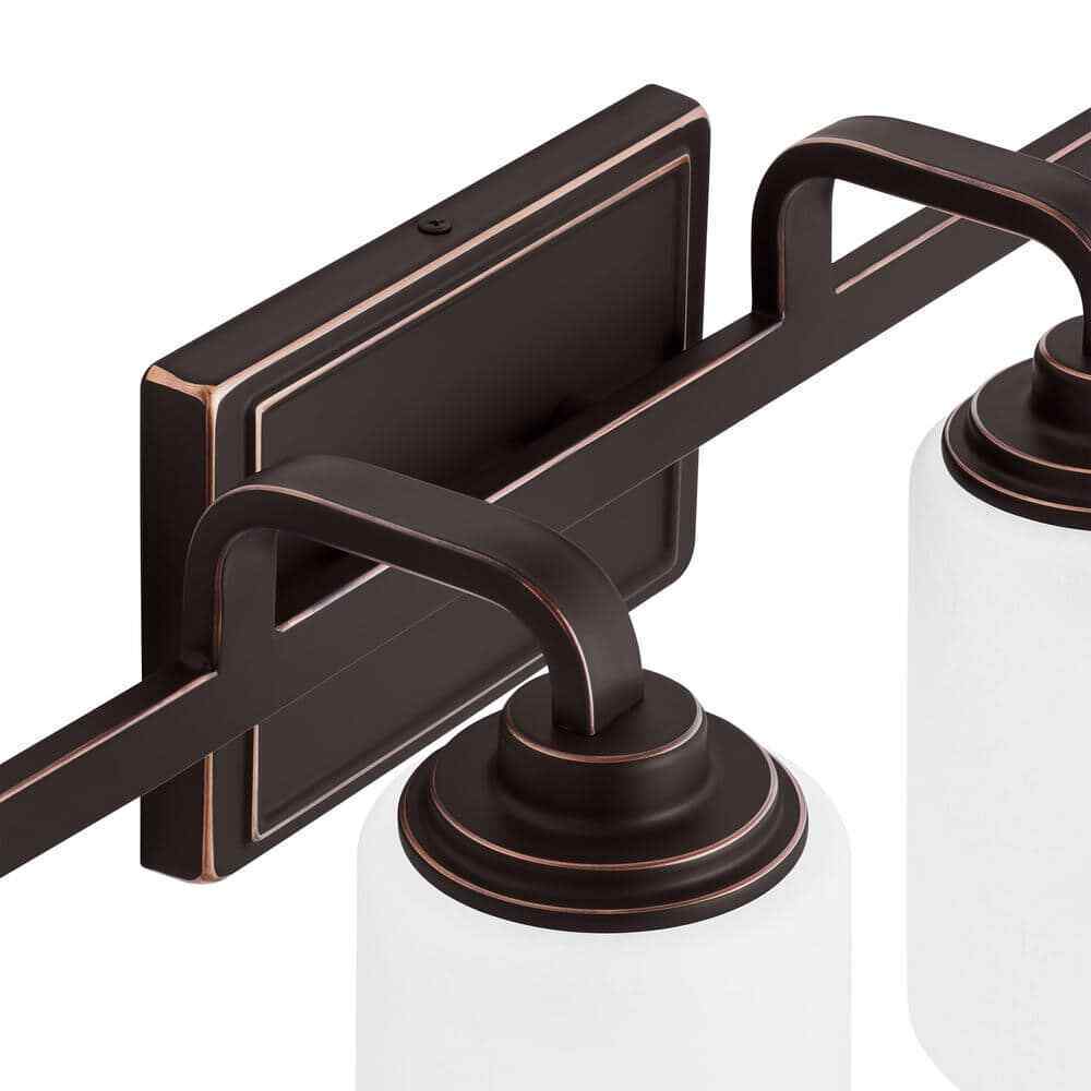 Hampton Bay Hartford Lake 29 in. 4-Light Oil Rubbed Bronze Bathroom Vanity Light
