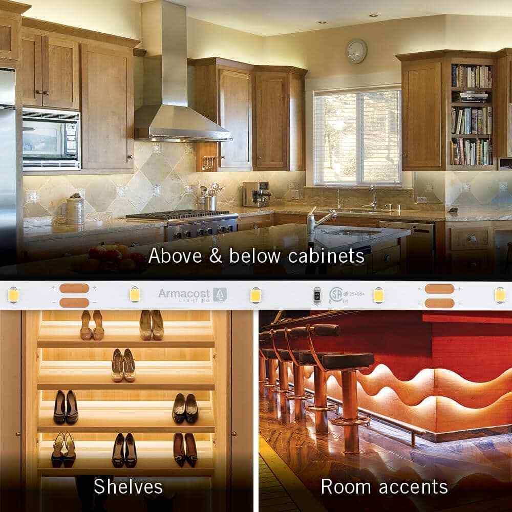Armacost Lighting RibbonFlex 8.2 ft. LED Tape Light 60 LEDs/m Soft Bright White